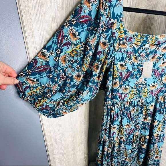 Maurices Floral Square Neck Dress - Picture 3 of 6